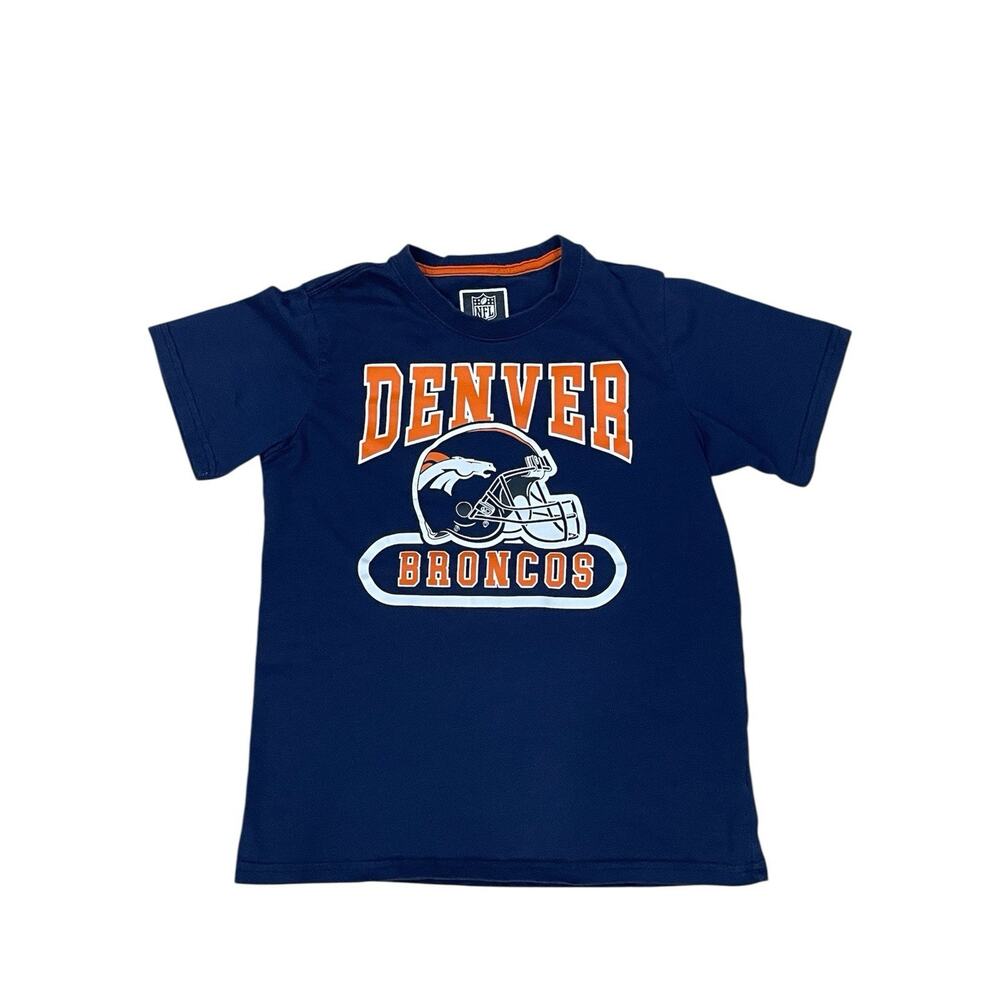 NFL Team Apparel Denver Broncos Kids T-Shirt Youth Size 14-16 -Football Sports